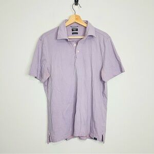 Faherty Lavender Striped Movement Polo L